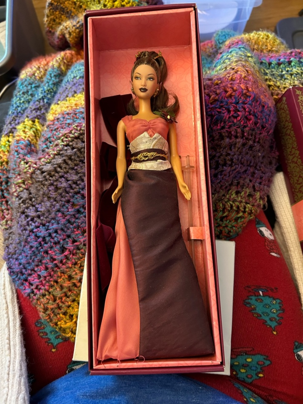 Barbie Exotic Intrigue Doll - Burgundy and Gold Packaging